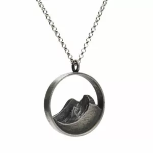 Half dome silhouette pendant
