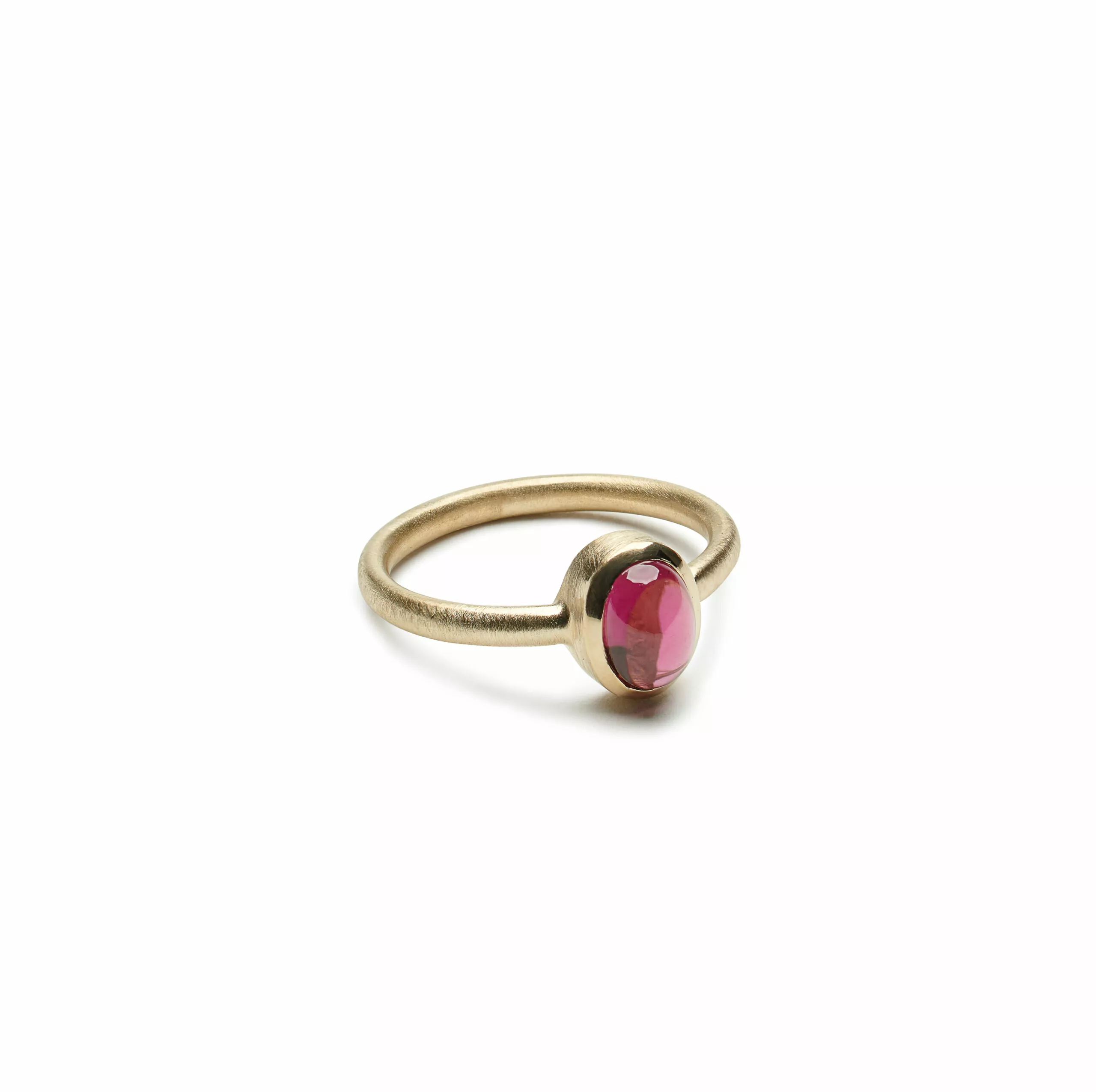 Simple garnet outlet ring