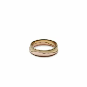 Gold ring with mountains