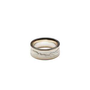 Green Mountain Ring Dual Metal - Sterling and White Gold