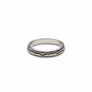 Long Trail Inset Ring - Sterling