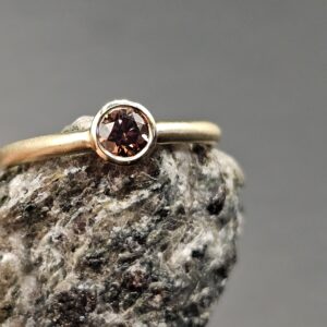 Cognac Diamond Ring