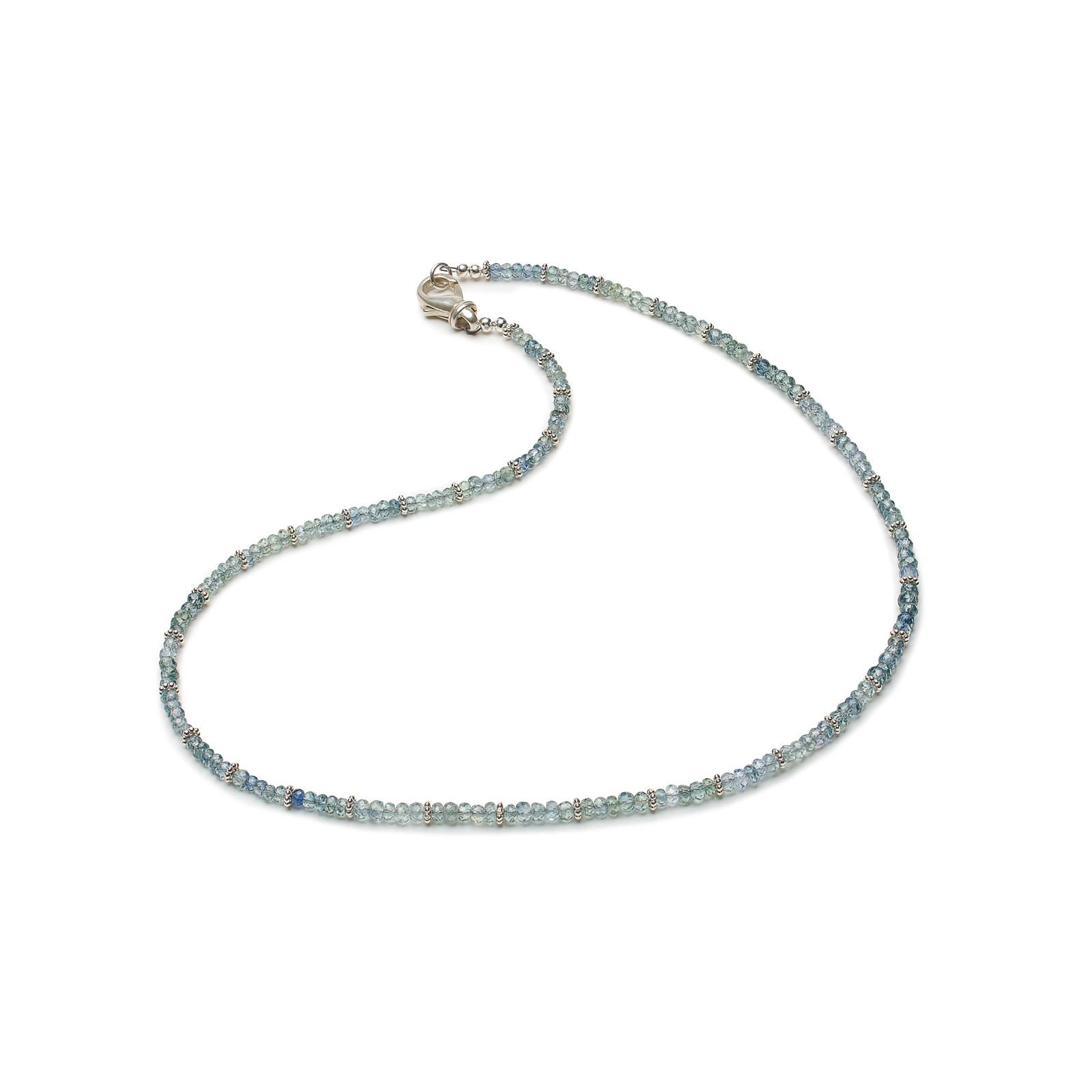 Beaded Montana sapphire necklace