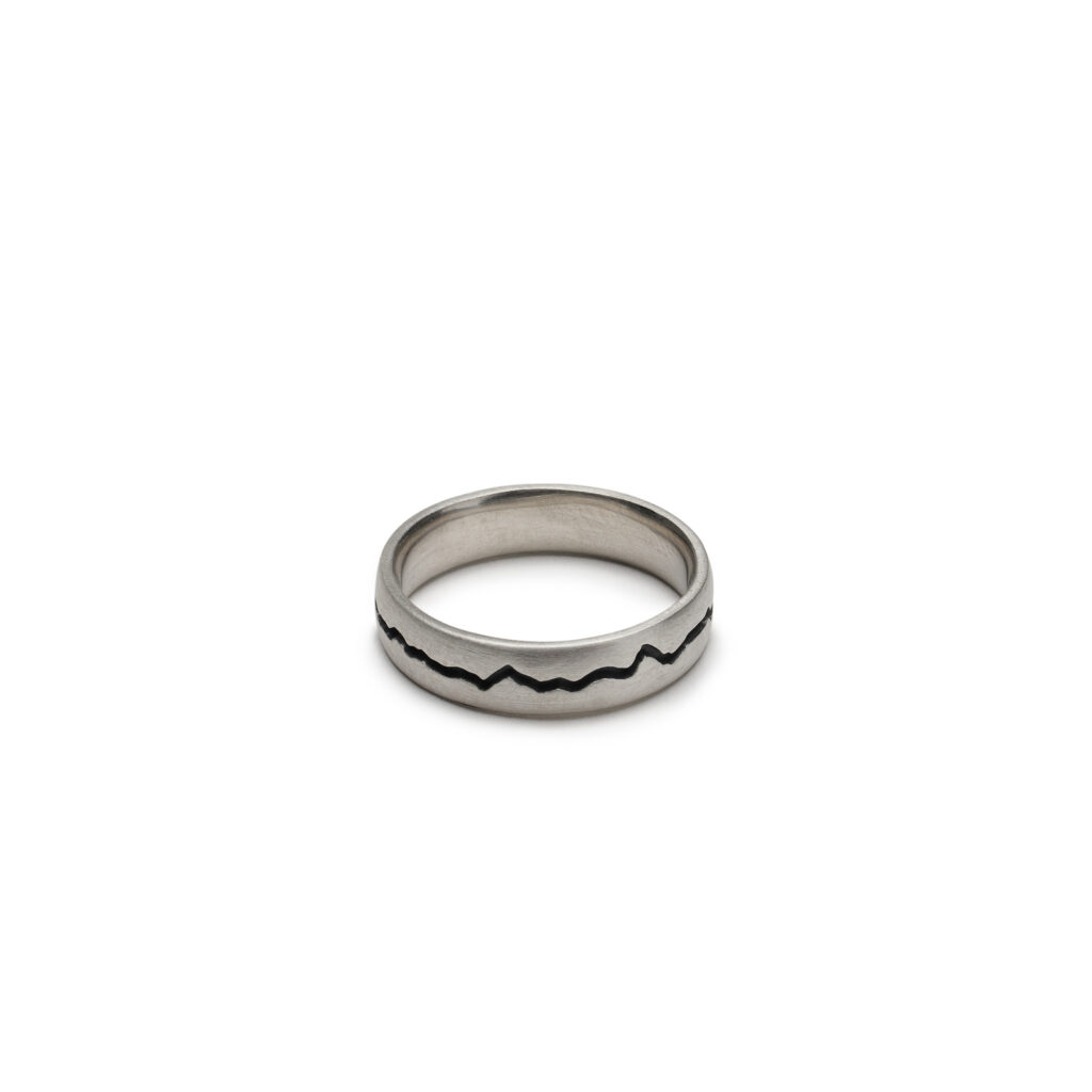 Colorado Trail Ring in sterling silver from the Journey Series