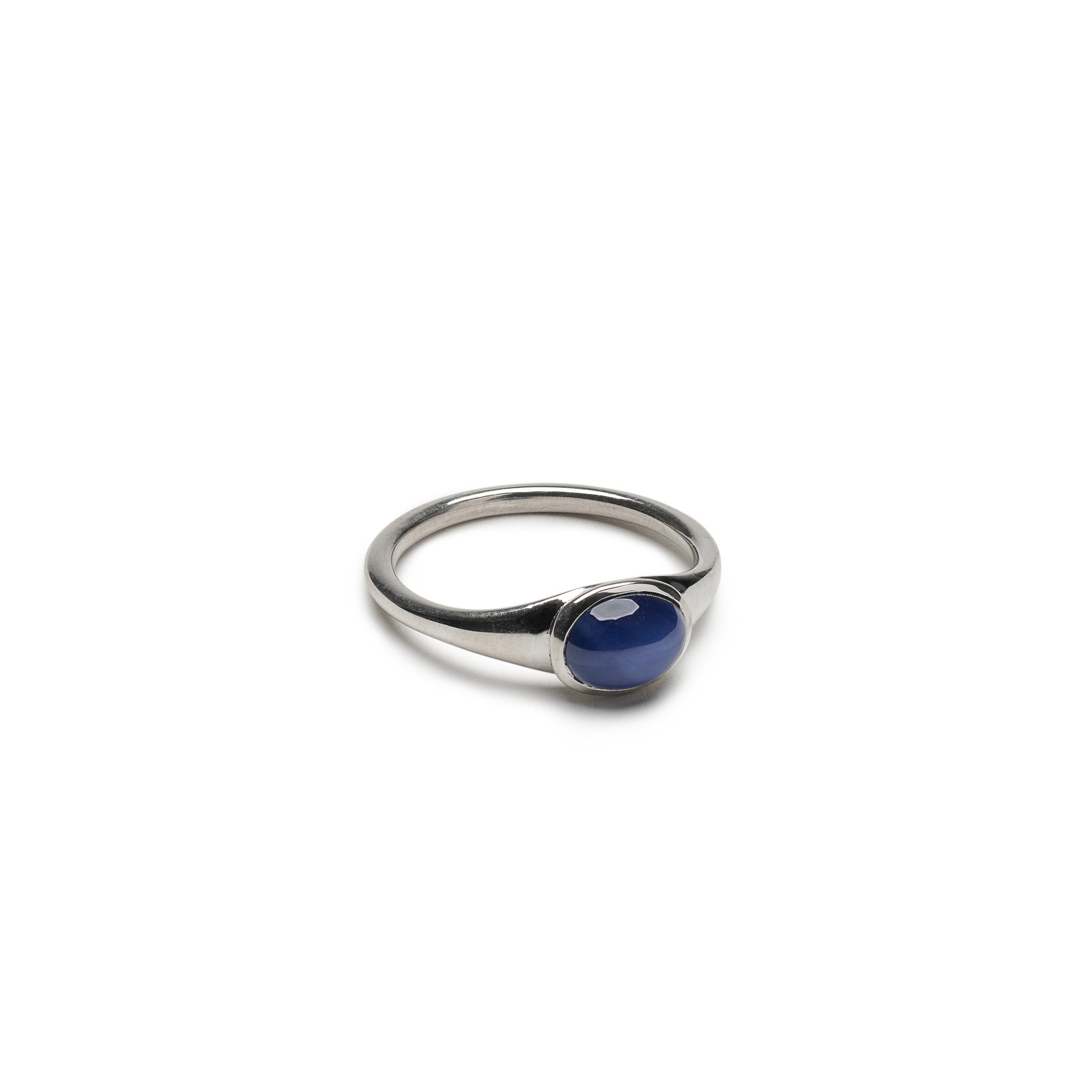 Starlight Ring with natural star sapphire set in sterling silver